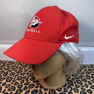 Nike Red Raiders Football Red Baseball Cap Hat NWOT